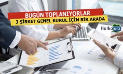 Bugün 3 Şirket Toplanıyor