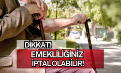 Dikkat! Emekliliğiniz İptal Olabilir