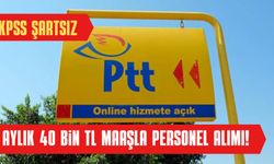 KPSS Şartsız PTT Personel Alımı! 40 Bin Lira Maaş