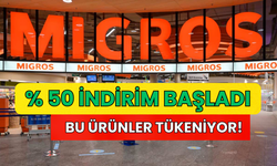 Migros'ta Yüzde 50 İndirim Başladı! Bu ürünler Tükenmek üzere