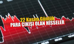 22 Kasım Günlük Para Çıkışı Olan Hisseler