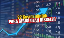 22 Kasım Günlük Para Girişi Olan Hisseler