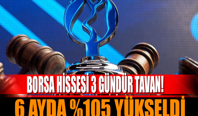 6 Ayda %105 Yükselen Hisse 3 Gündür Tavan Yapıyor