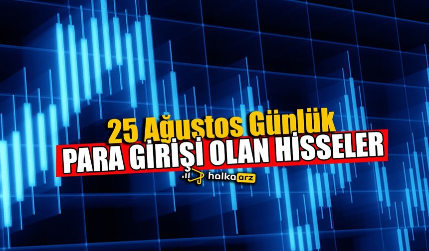 25 Ağustos Günlük Para Girişi Olan Hisseler