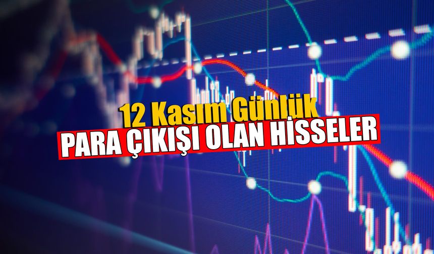 12 Kasım Günlük Para Çıkışı Olan Hisseler