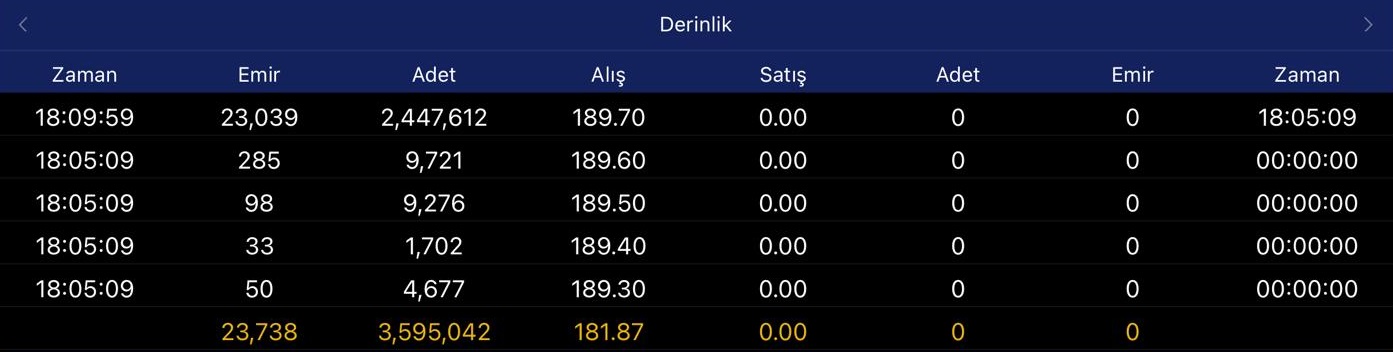 enery derinlik